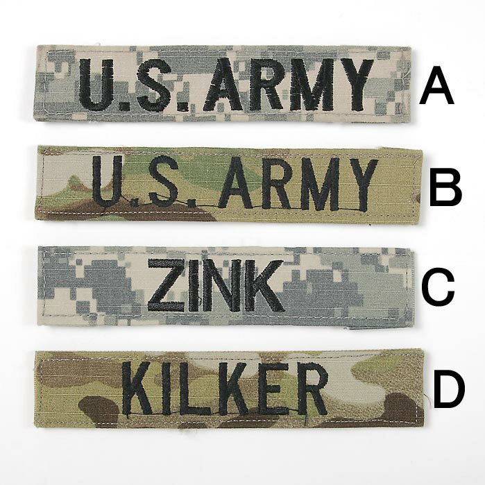 ꥫΦ U.S.ARMY ǥ륫/ޥ ͡åڥ USED ACU-NAME-