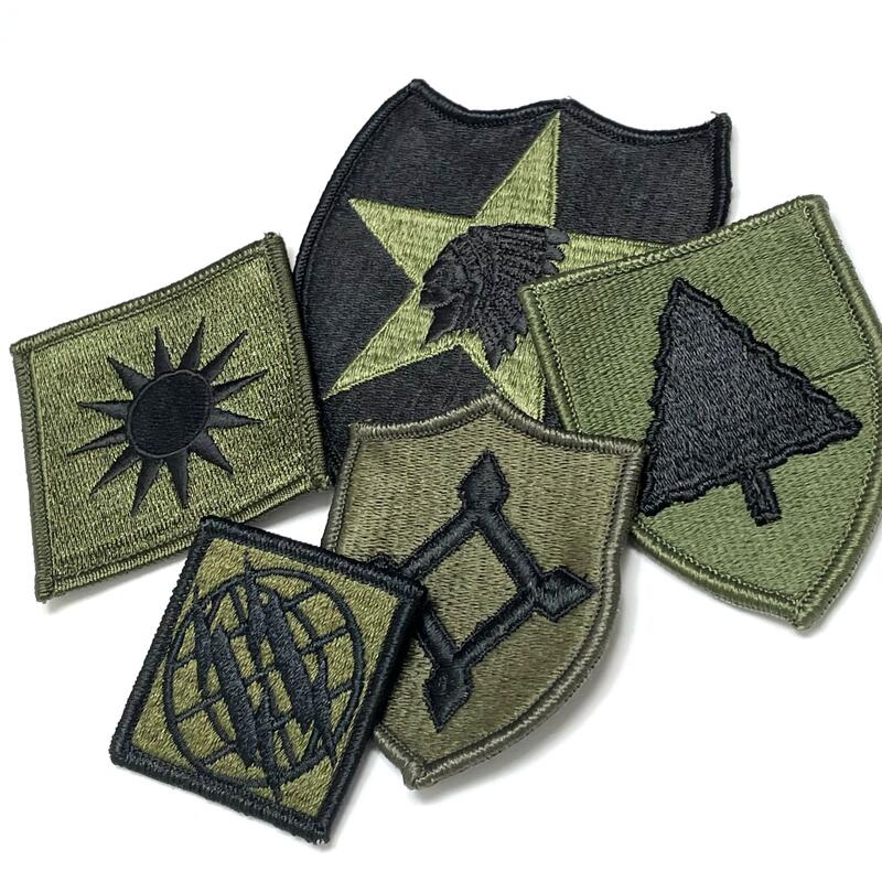 乐天商城 - 【5枚セット】アメリカ軍 OD 部隊章ワッペン 新品 OD5-B-
