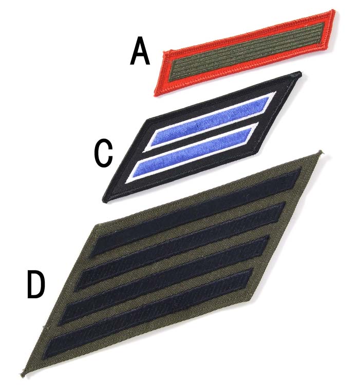 アメリカ軍 ミリタリー 腕階級章 新