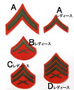 アメリカ海兵隊 USMC レッド 階級章ワッペン USED RANK-MC-RU-