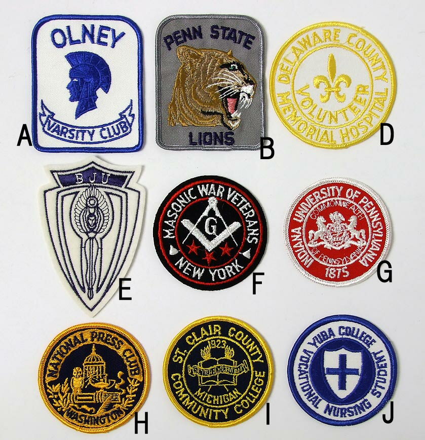 アメリカン ビンテージ スクールワッペン 新品 SC26-