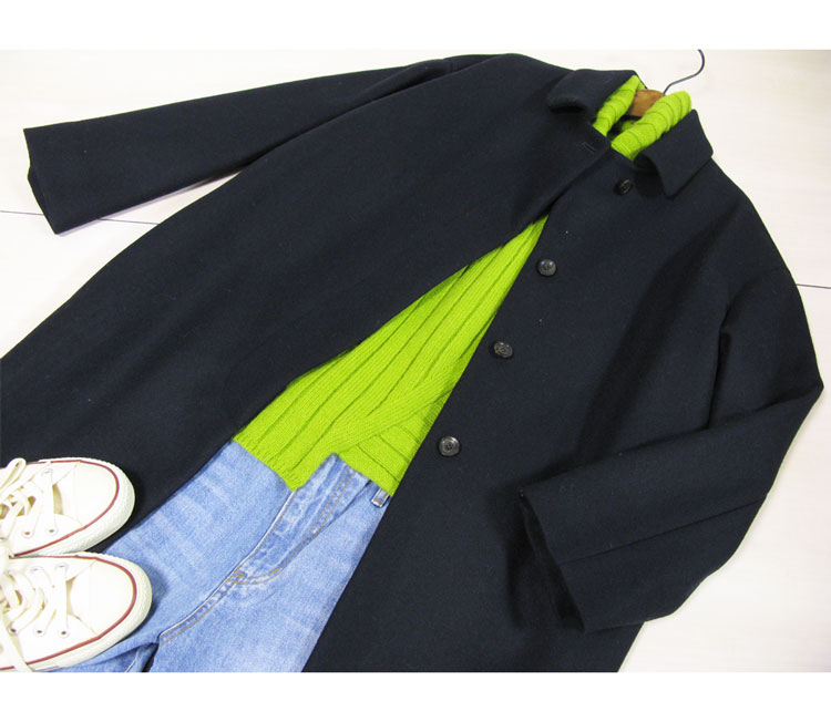 【 65%OFF】【MAX2000円クーポン】キャサリンハーネル(Catherine Harnel)上質メルトン生地日本製ステンカラーコート