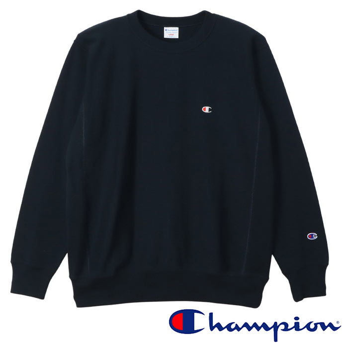 Rakuten - チャンピオン Champion トレーナー リバースウィーブクルーネックスウェットシャツ アメカジ スウェット C3-Y031 ネイビー 送料無料