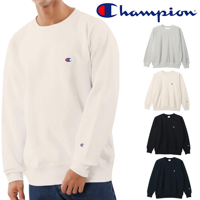 Rakuten - チャンピオン Champion トレーナー リバースウィーブクルーネックスウェットシャツ アメカジ スウェット C3-Y031 4色 グレー ブラック ネイビー他 送料無料