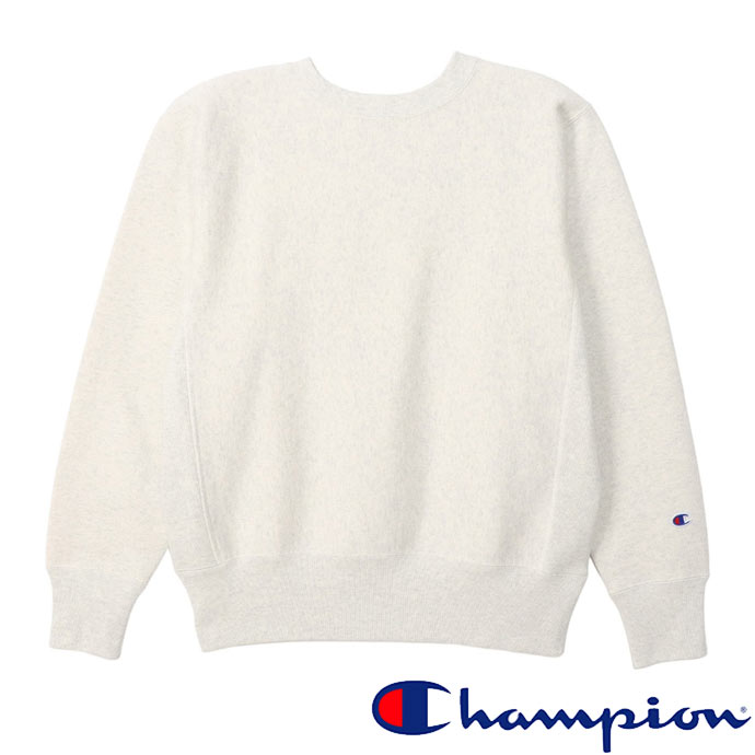 チャンピオン Champion トレーナー C3-Y032 リバースウィーブ クルーネックスウェットシャツ 11.5oz 厚手スエット 青タグ アメカジ スウェット オートミール 送料無料