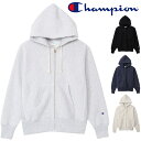 チャンピオン Champion パーカー C3-Y134 リバースウィーブ ジップアップ スウェットパーカー 11.5oz 厚手スエット アウター 青タグ 新作 アメカジ 4色 グレー ブラック他 送料無料