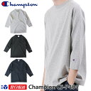 チャンピオン Champion T1011 ティーテンイレブン ラグラン3/4スリーブ 7分袖 Tシャツ C5-P404 新作 ホワイト グレー ブラック ネイビー 送料無料