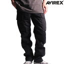 アビレックス AVIREX ベーシック ファティーグ パンツ カーゴパンツ ボトムス BASIC FATIGUE PANTS 7832910002 6126129 7834910006 BLACK ブラック 送料無料