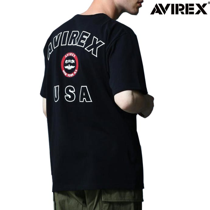 Rakuten - アヴィレックス AVIREX VARSITY LOGO T-SHIRT 2.0 バーシティ ロゴ Tシャツ2.0 7832934007 7835934012 6123346 ブラック BLACK 送料無料