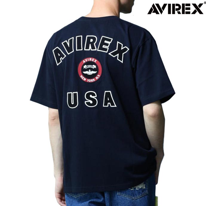 Rakuten - アヴィレックス AVIREX VARSITY LOGO T-SHIRT 2.0 バーシティ ロゴ Tシャツ2.0 7832934007 7835934012 6123346 ネイビー NAVY 送料無料