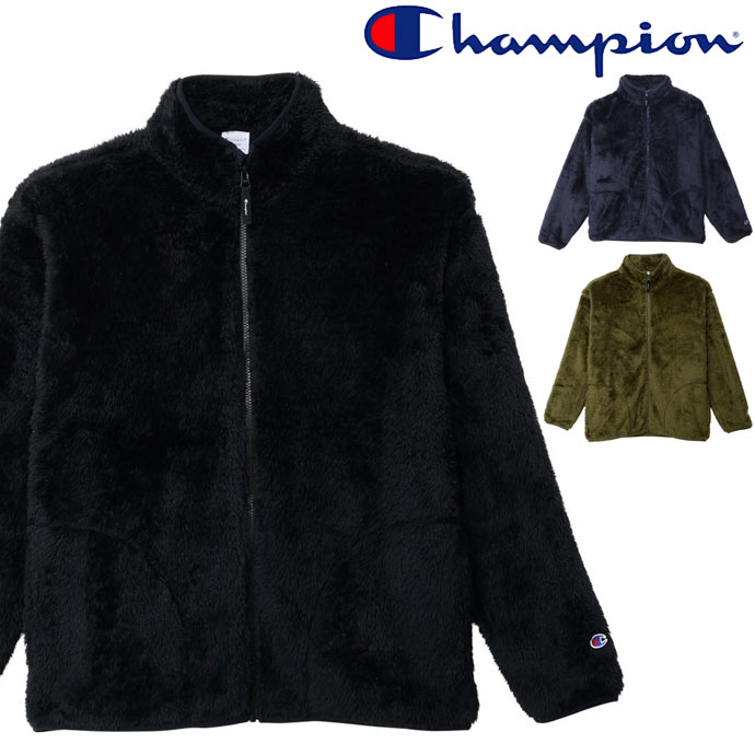 Rakuten - チャンピオン Champion シェルパジャケット ジップアップジャケット アウター C3-C620 ブラック ネイビー他 送料無料