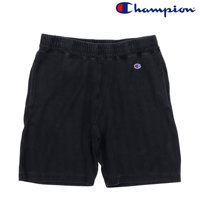 運動褲 - チャンピオン Champion リバースウィーブショートパンツ 無地 短パン ハーフパンツ C3-D501 オフブラック 送料無料