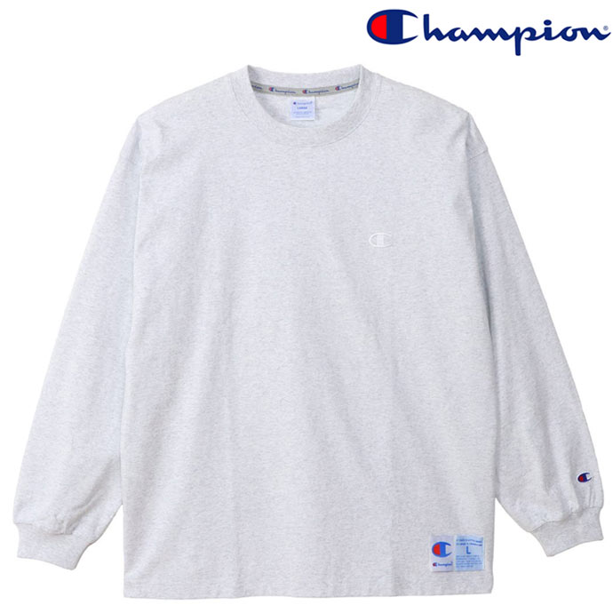 Rakuten - チャンピオン Champion ロングスリーブTシャツ アクションスタイル C3-V414 ロンT アメカジ ヘザーグレー Grey 送料無料