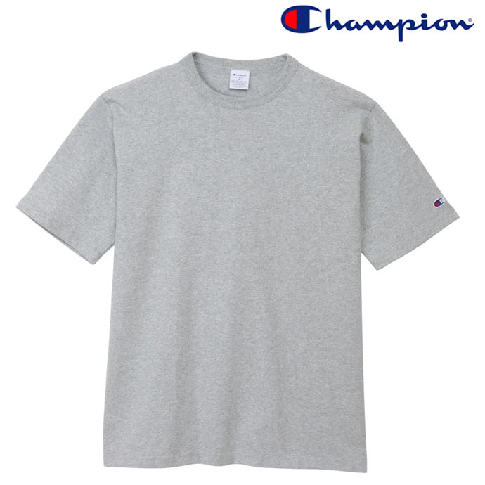Rakuten - チャンピオン Champion T1011 ティーテンイレブン ショートスリーブTシャツ 厚手無地Tシャツ C5-B301 MADE IN USA シルバーグレー 送料無料