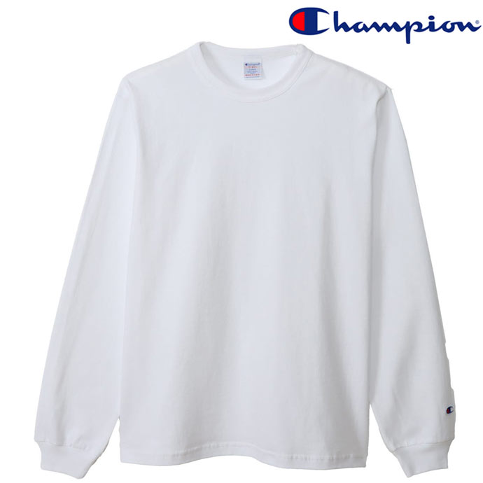 チャンピオン Champion T1011 ティーテンイレブン ロングスリーブTシャツ ロンT C5-B403 MADE IN USA ホワイト White 送料無料