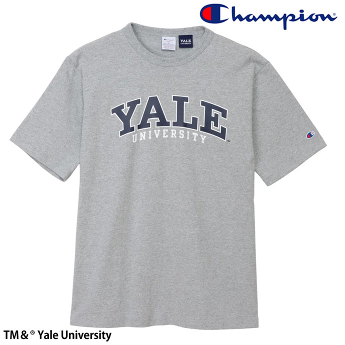 Rakuten - チャンピオン Champion T1011 ティーテンイレブン YALEカレッジTシャツ ショートスリーブTシャツ C5-D302 シルバーグレー 送料無料