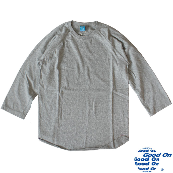 Good On åɥ BASEBALL TEE 5.5oz 7ʬ١ܡT T GOLT601 METAL GREY 졼̵