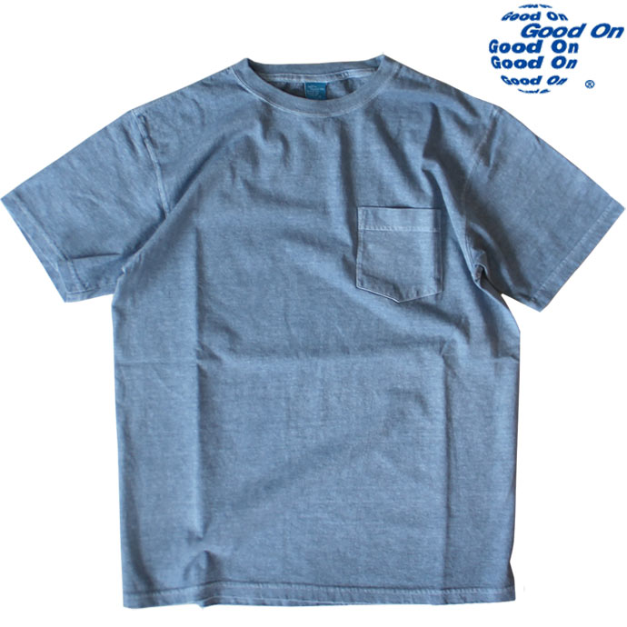 Good On グッドオン POCKET TEE ショート 5.5oz スリーブポケット付Tシャツ GOST0903 P-AJISAI P-アジサイ 送料無料