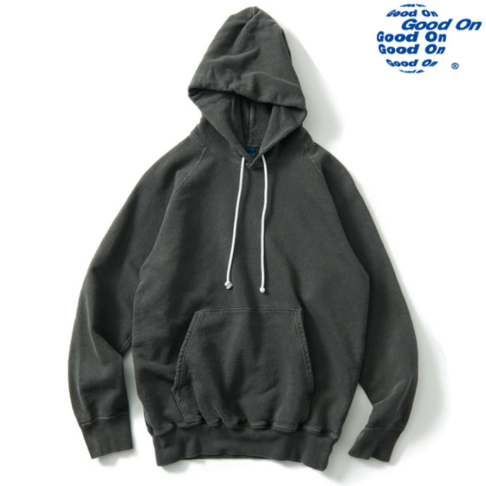 Rakuten - Good On グッドオン 9oz ラグラン プルオーバーパーカー フードスウェット GOBW2506 ユニセックス P-BLACK ブラック 送料無料