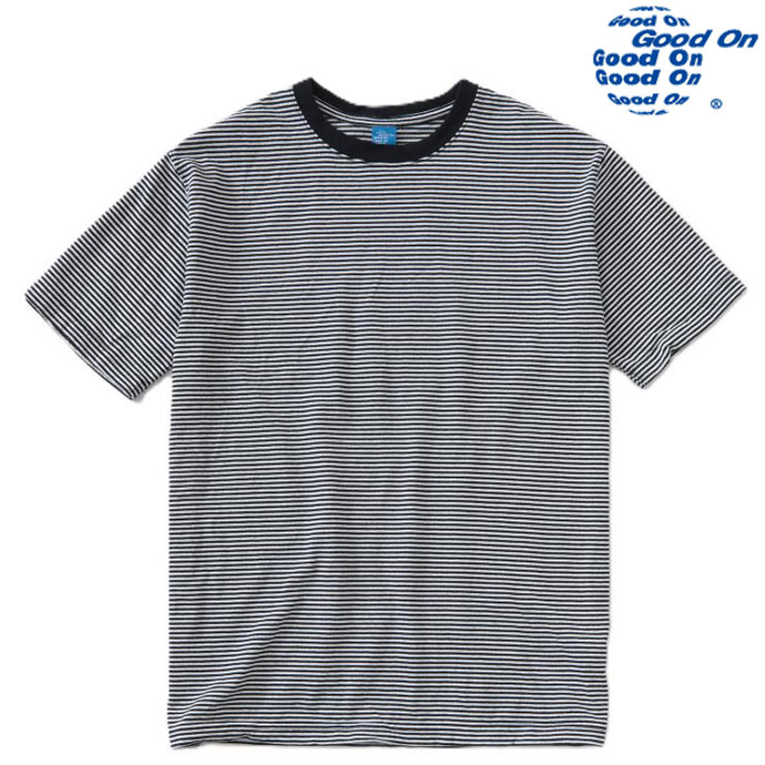 Rakuten - Good On グッドオン ボーダーTシャツ 5.5oz ショートスリーブ ストライプTシャツ GOST2603 WHITE ホワイト 送料無料