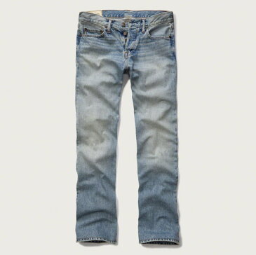 アバクロンビー＆フィッチ 正規品 アバクロ Abercrombie＆Fitch メンズ ジーンズ デニム ジーパン：A&F Boot Jeans - Light Wash