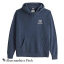 アバクロ Abercrombie＆Fitch アバクロンビー＆フィッチ プルオーバーパーカー クレストロゴ フーディー Crest Logo Hoodie Dark Blue ダークブルー 送料無料