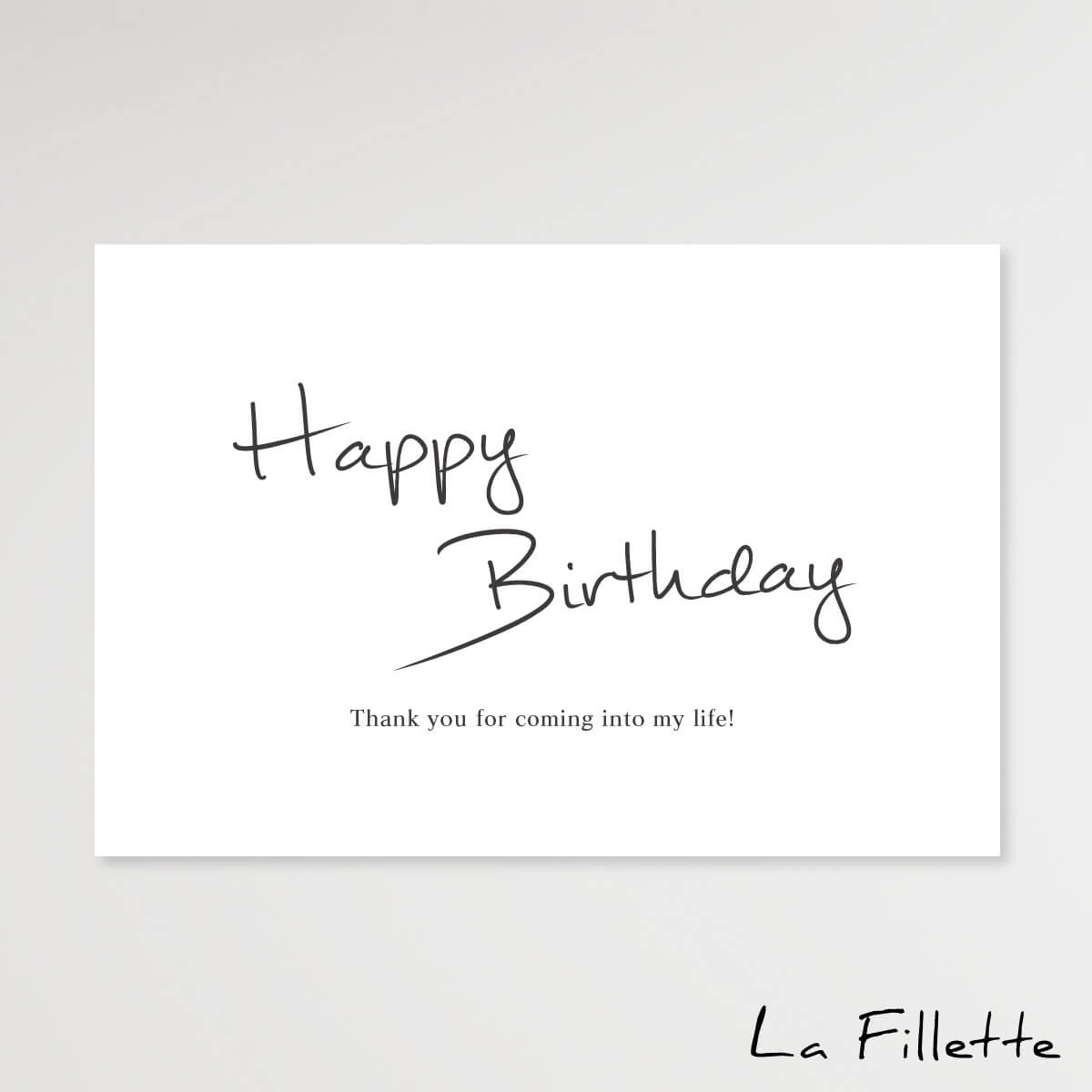 メッセージカード Happy Birthday ハッピーバースデー 誕生日 ポストカード はがき おしゃれ かわいい タイポグラフィ モダン シンプル アート ...