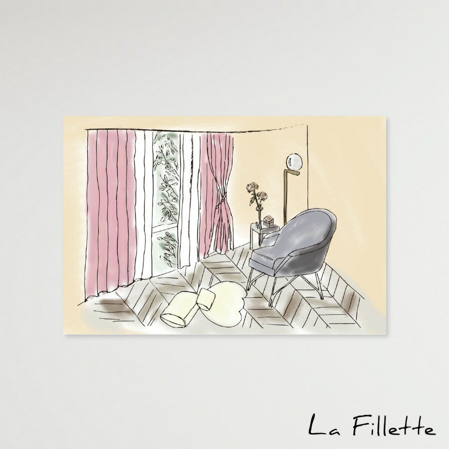 ポストカード かわいい リビング はがき 【 おしゃれ かわいい 誕生日 お祝い 結婚 プレゼント ギフトカード ギフト イラスト タイポグラフィ モダン シン...