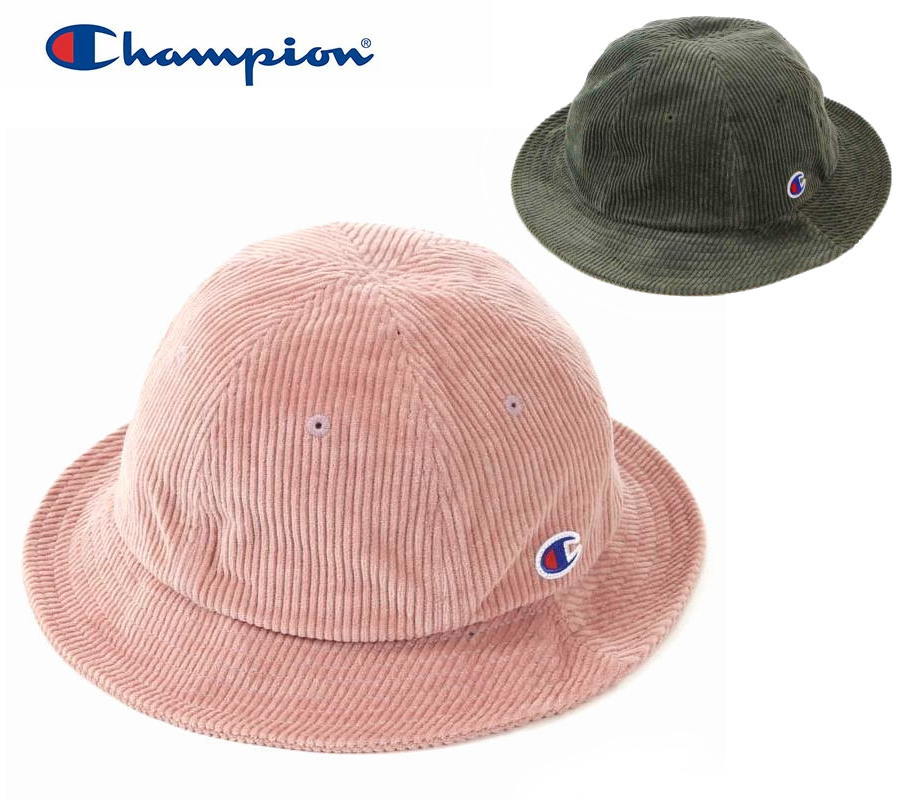 チャンピオン 帽子 レディース 【送料無料】【3000円均一】【廃番】Champion(チャンピオン) Champion チャンピオン バケット ハット コーデュロイ ハット ユニセックス メンズ レディース 防寒 UV対策 コーデュロイ 帽子 386-4010