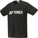 【送料無料】YONEX(ヨネックス)　ユニセックスドライTシャツ　ブラック16501-007【定番】