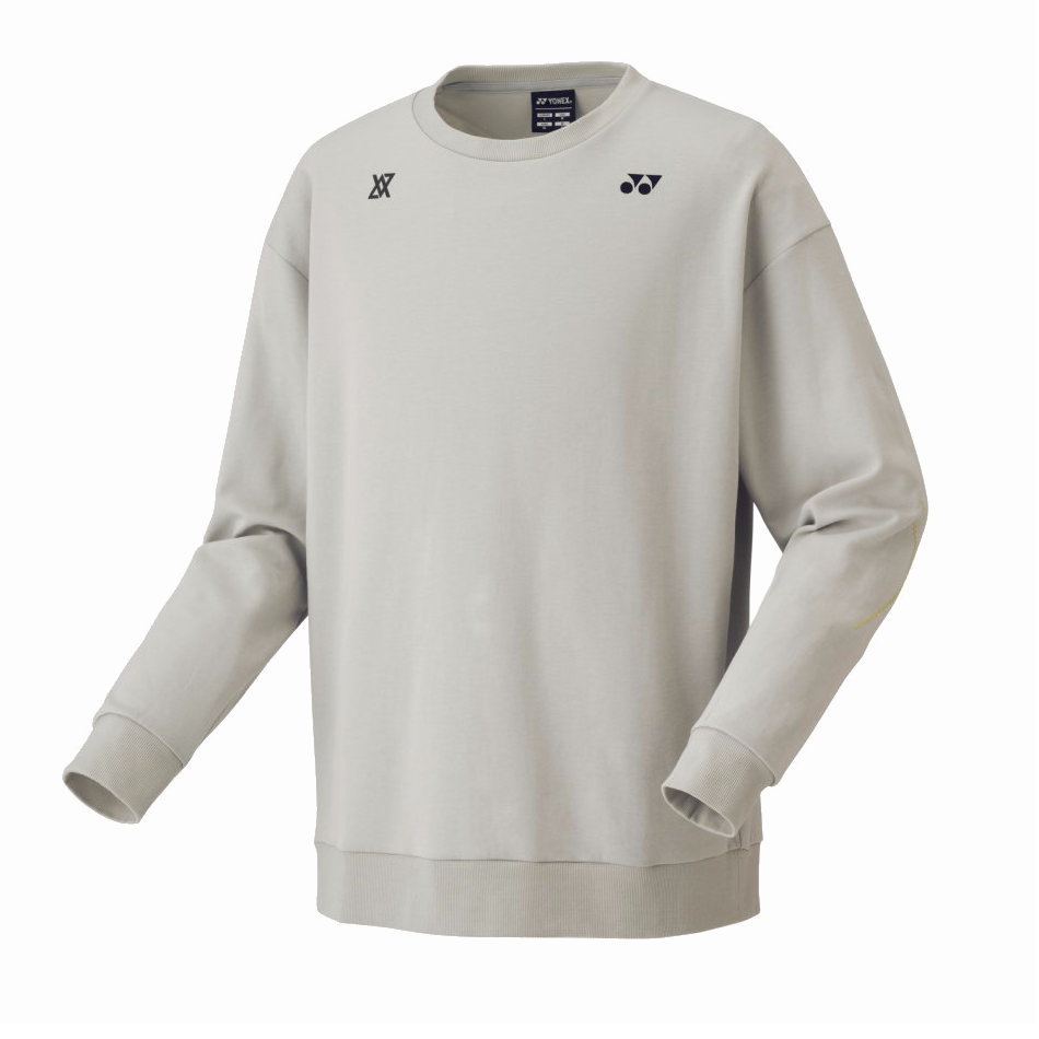 La foresta d’Italiaの【送料無料】YONEX（ヨネックス）VAユニスウェットシャツ ユニセックス トレーナー メンズ レディース スエット スゥエット ウォームアップ テニス ソフトテニス　グレイッシュベージュ　30101-452【25★】｜アングル2