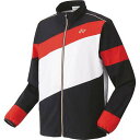 【送料無料】【7000円均一 Sサイズのみ】【廃番】YONEX(ヨネックス)テニス ジャケットユニセックス ユニ裏地付きウィンドウォーマーシャツサンセットレッド...