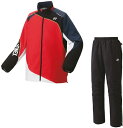 【送料無料】【廃番】YONEX(ヨネックス) ユニセックス 裏地付きウィンドウォーマー 上下セット テニス ウェアサンセットレッド 70087-496-8008...