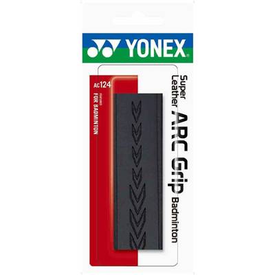 【送料無料】【よりどり3個以上で各200円引き】ヨネックス（YONEX）バトミントン用スーパーレザーARCグリップブラックAC124-007【定番】●●