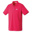 【送料無料】【3500円均一 Mサイズのみ】【廃番】YONEX(ヨネックス)ユニセックスユニポロシャツブライトピンク10300-122-M【16★】