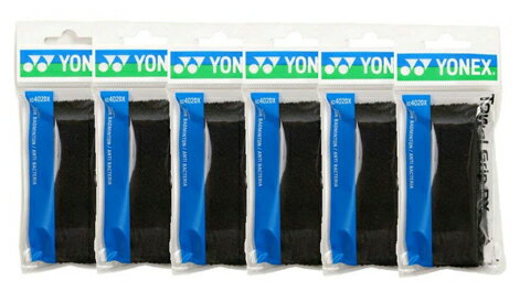 【送料無料】【同色ブラック6個セット】【まとめ買いがお得！】YONEX(ヨネックス)タオルグリップ1本入ブラックAC402DX-007-SET【定番】