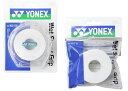 【送料無料】YONEX(ヨネックス)吸汗 長尺 テープ テニス アクセサリーウェットスーパーグリップケースと ツメカエ 5本巻きセットホワイト　AC102-5-AC102-5P-011【定番】