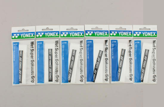 【送料無料】【まとめ買いがお得！】【同色ホワイト6個セット】YONEX(ヨネックス)ウエットスーパー極薄グリップ1本入…