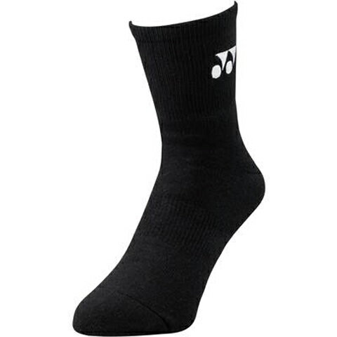 【送料無料】【廃番】YONEX(ヨネックス) キッズ・ジュニア ハーフソックス ブラック 19122J-007【定番】