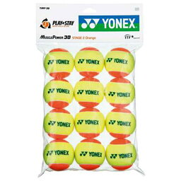 【送料無料】【まとめ買いがお得！】YONEX(ヨネックス)キッズ・ジュニアマッスルパワーボール30 (12個入)硬式テニスボールオレンジTMP30-005【定番】