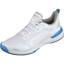 【送料無料】【10000円均一】YONEX(ヨネックス) パワークッション507 メンズ レディース テニスシューズ 3E設計 カーペットコートホワイト×ブルー...