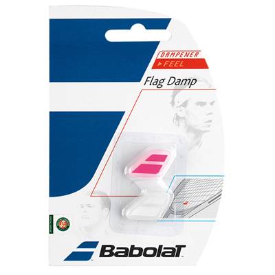 【送料無料】【まとめ買いがお得!】【廃番】BABOLAT(バボラ) FLAGダンプ テニス 振動止め(2個入り) ホワイト×ピンク BA700032-074 【...