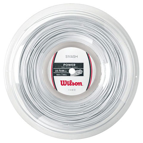 【送料無料】【よりどり3個以上で各200円引き】【15000円均一】Wilson(ウイルソン)SMASH 66 200M REEL WHITEスマッシュ66 200M リールバドミントンガット・ストリング0.66mmホワイトWRR9430WH【17☆】●●