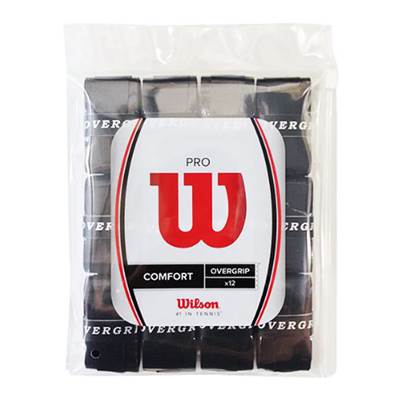 ウイルソン（Wilson）PRO OVER GRIP 12PKプロ オーバーグリップ 12本入ブラックWRZ4022-BK