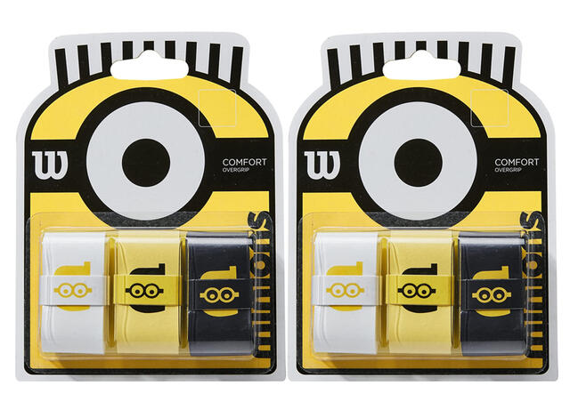 【送料無料】【よりどり3個以上で各200円引き】Wilson(ウィルソン)テニス グリップテープMINIONS OVERGRIP（ミニオンズ オーバーグリップ）3PK2個セット WR84084010-2SET【21★】【定番】