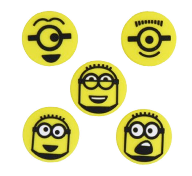 【送料無料】【5種類各1個】Wilson(ウィルソン) ミニオンズ ダンプナーMINIONS DAMPENERS 5種類各1個テニス　振動止め WR84179010-5SET【23★】