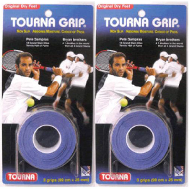 TOURNA(トーナ) ドライタイプユニセックス テニス グリップブルー KGT140-BL 　TG-1-2SET