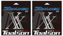 【送料無料】【お取り寄せ】【5000円均一】【2個セット】TOALSON(トアルソン) 日本製 硬式用ガット 単張り硬式 バイオロジックXX 128 BKブラッ...