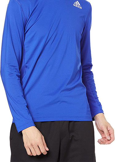 【送料無料】【3000円均一】【廃番】adidas(アディダス) UPF50+ 長袖 Tシャツメンズ MテックフィットFTDL/STEEボールドブルー 47890-H08808【22☆】