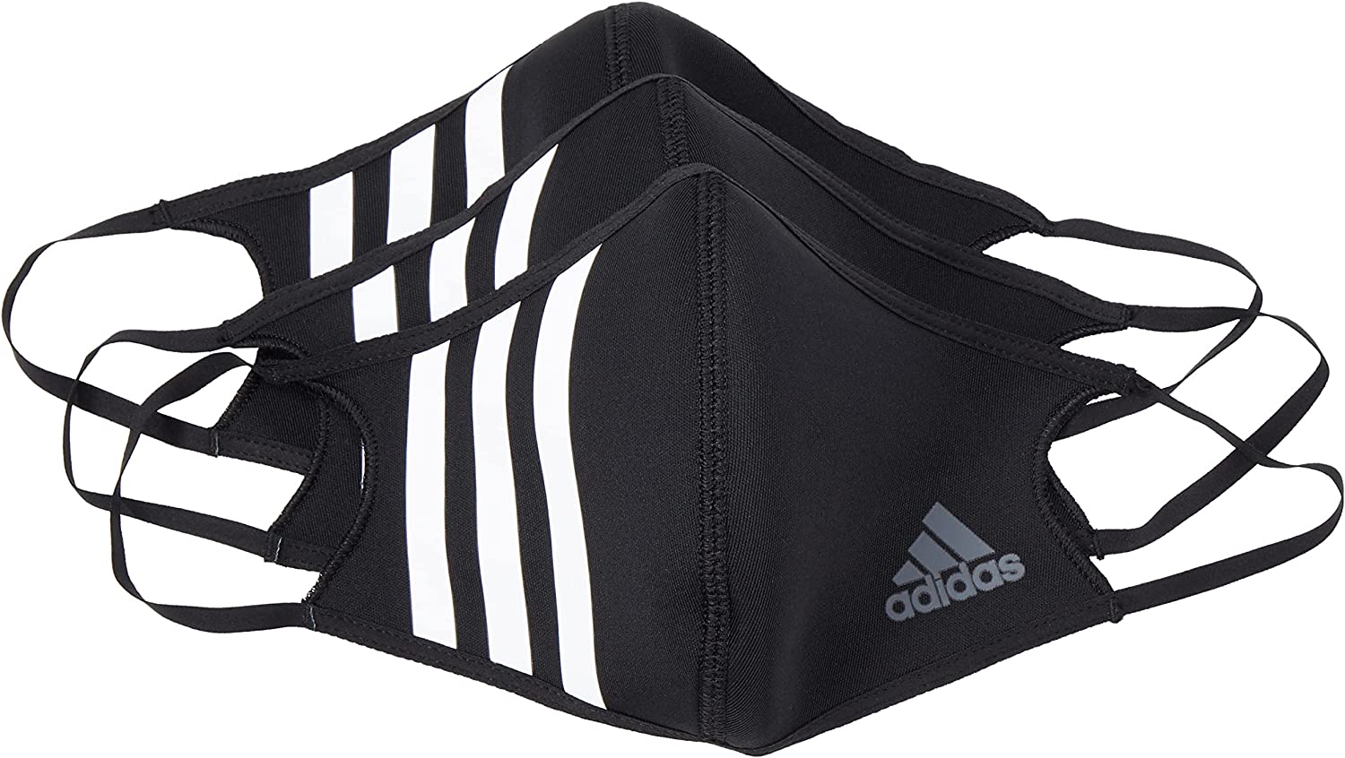 【送料無料】【廃番追】adidas（アディダス） FACECOVER3S　フェイスマスク3枚セットブラック　 ZH010-HF7045【22★】